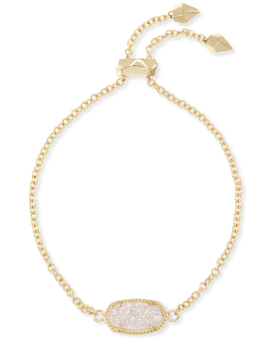 Kendra Scott Elaina Delicate Chain Bracelet  - Gold Iridescent Drusy