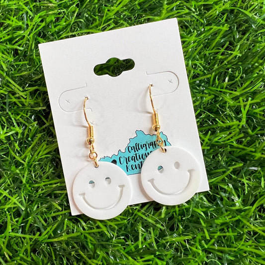 White • Happy Days Earrings