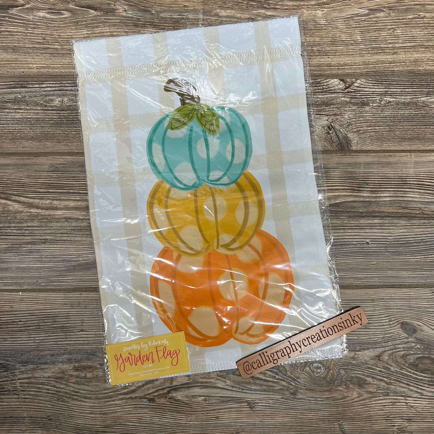 Pumpkin Stack Garden Flag