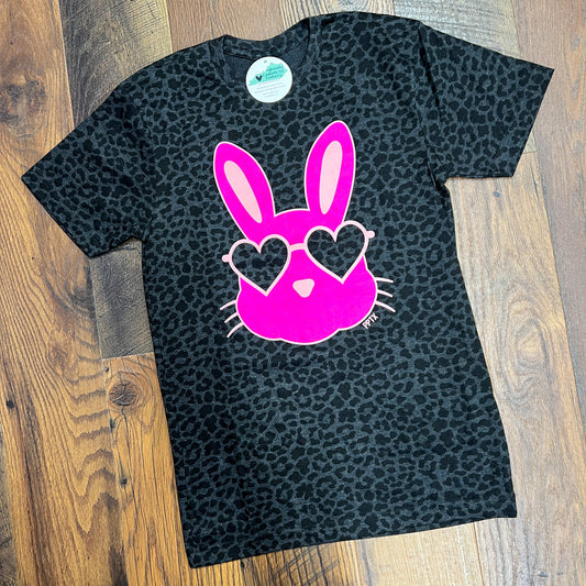 Pink Bunny Leopard Tee