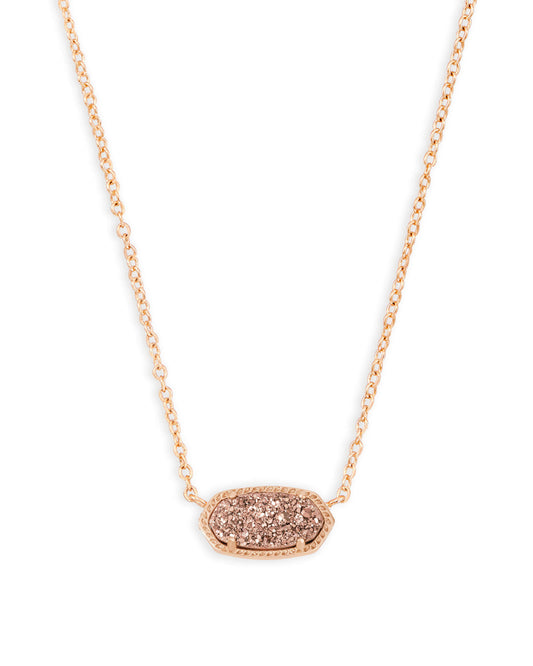 Kendra Scott Elisa Pendant Necklace - Rose Gold Rose Gold Drusy