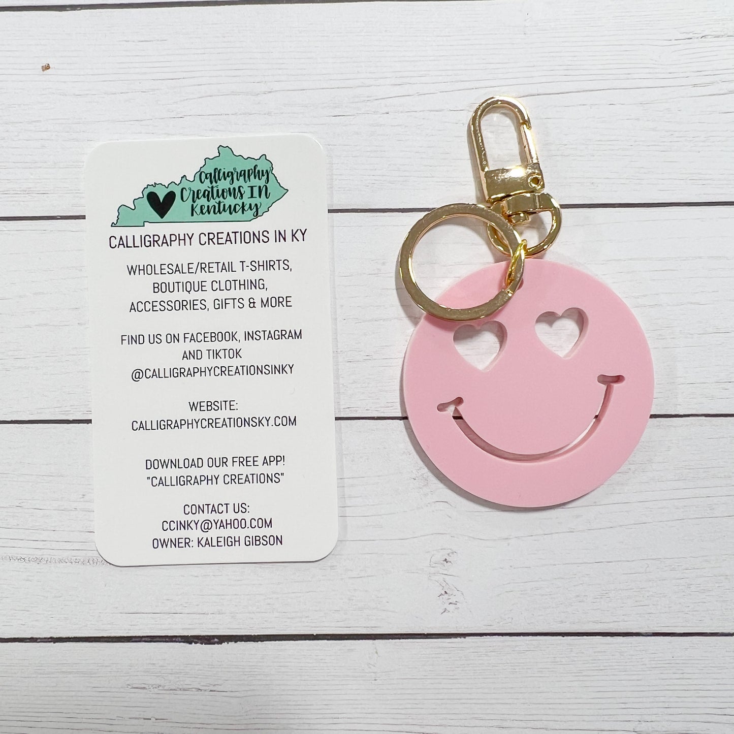 Heart Eyes Keychain