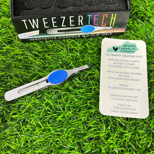 No-Slip Tweezers- Blue