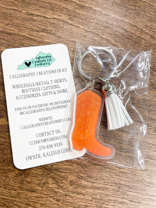 Cowboy Boot Keychain