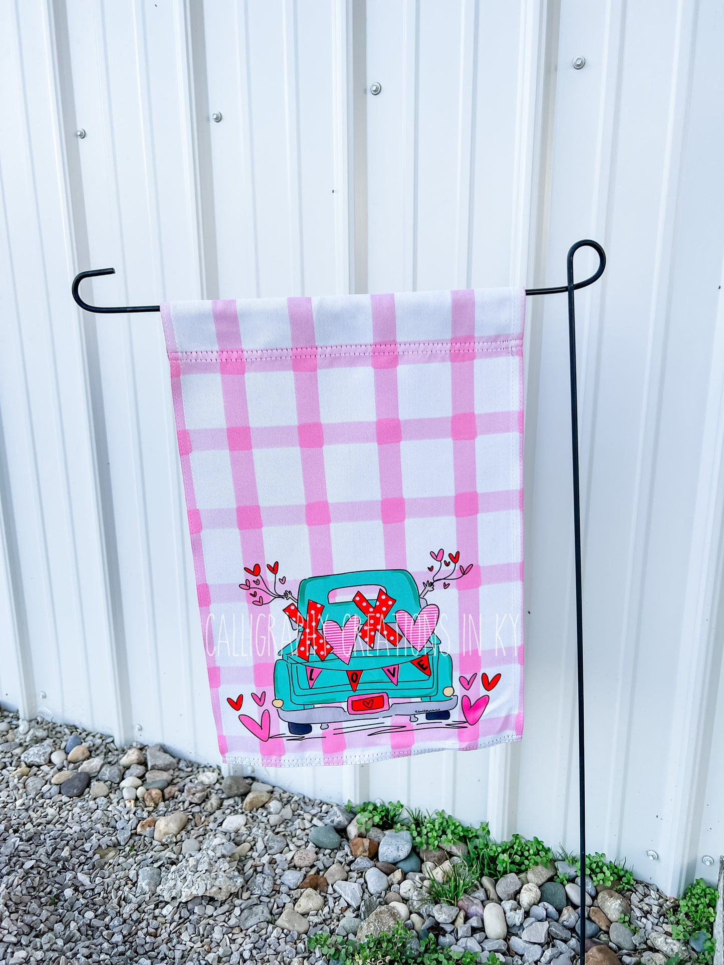 XOXO Truck Garden Flag