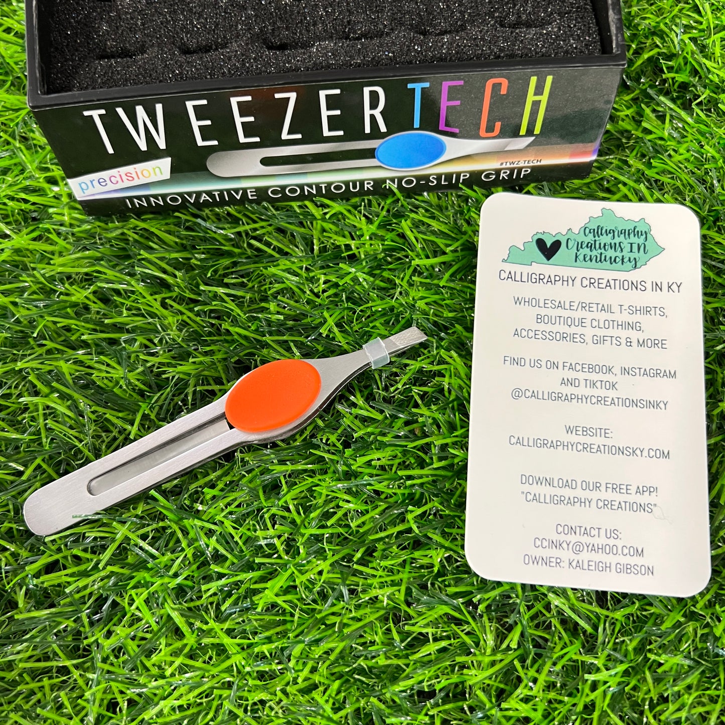 No-Slip Tweezers- Orange