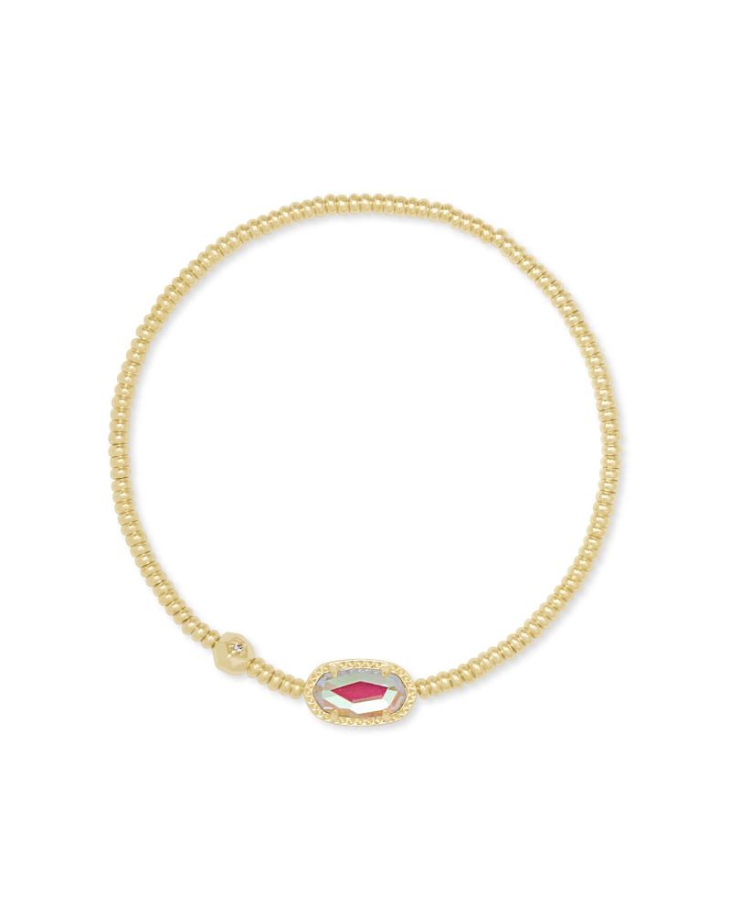 Kendra Scott Grayson Stretch Bracelet - Gold Dichoric Glass