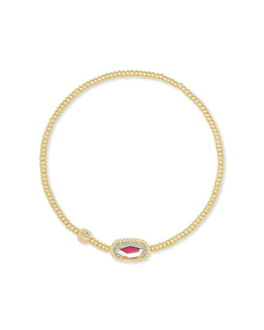 Kendra Scott Grayson Stretch Bracelet - Gold Dichoric Glass