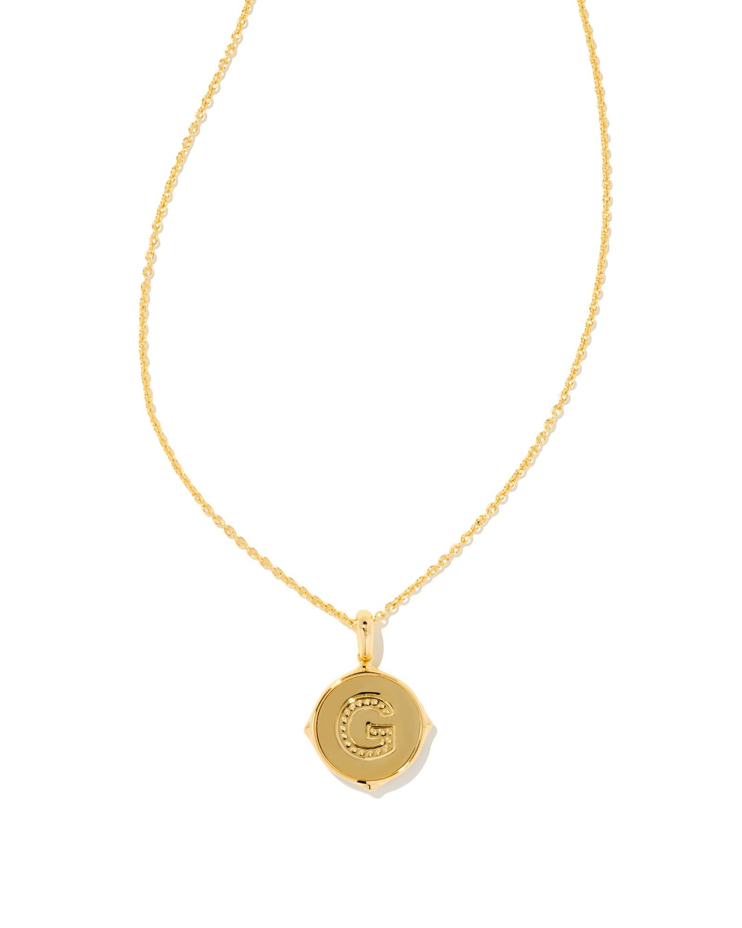 Kendra Scott Letter G Disc Pendant Necklace