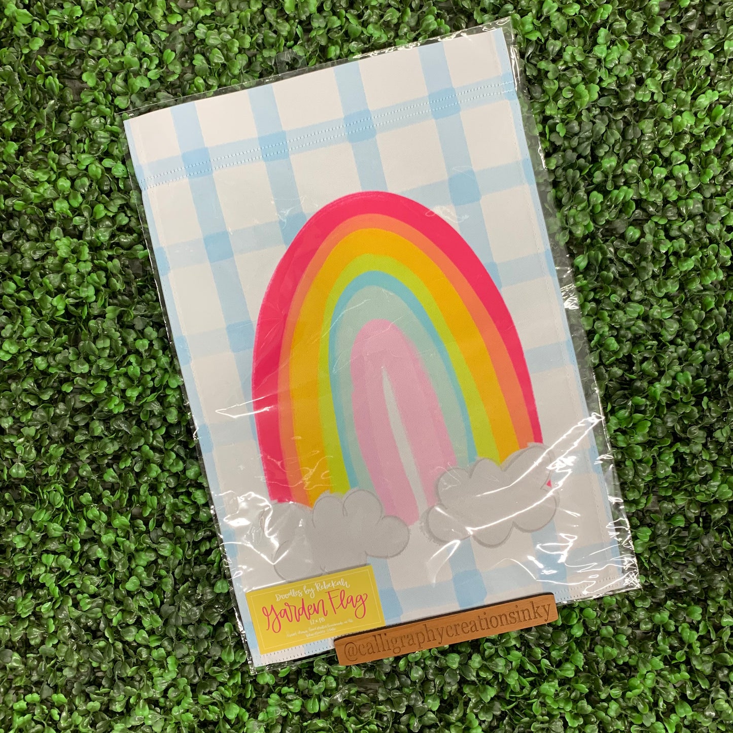 Pastel Rainbow Garden Flag