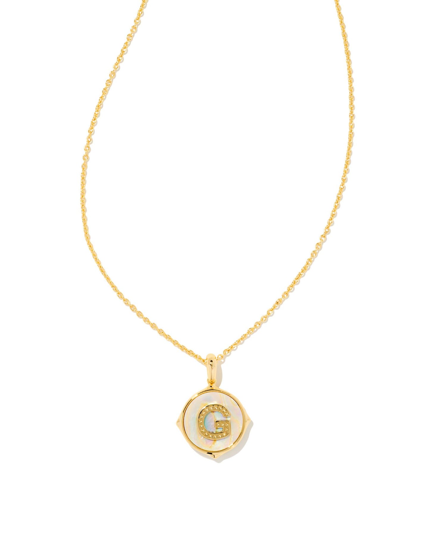 Kendra Scott Letter G Disc Pendant Necklace