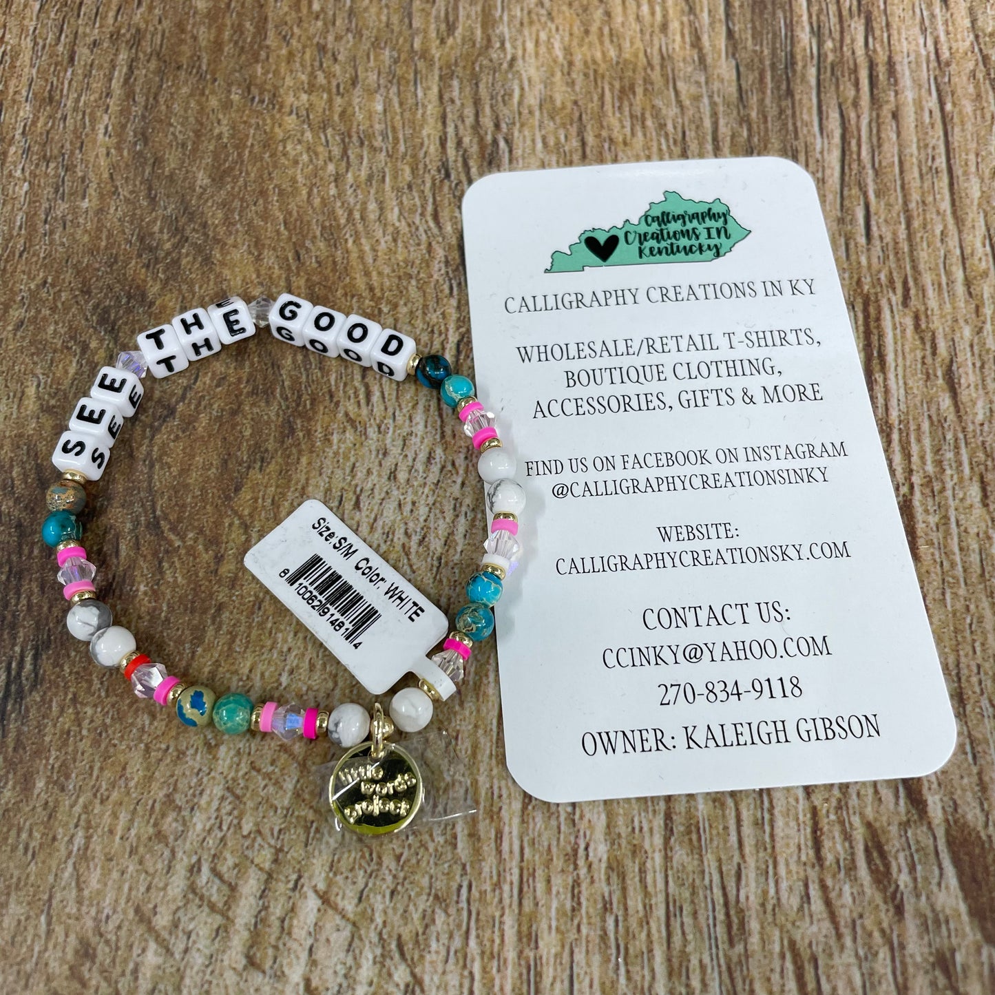 See The Good / Joyful Little Words Project Beaded Bracelet