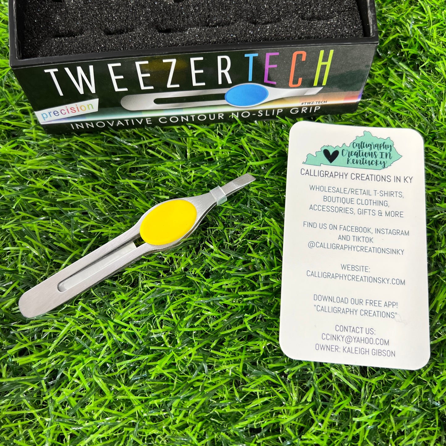 No-Slip Tweezers- Yellow