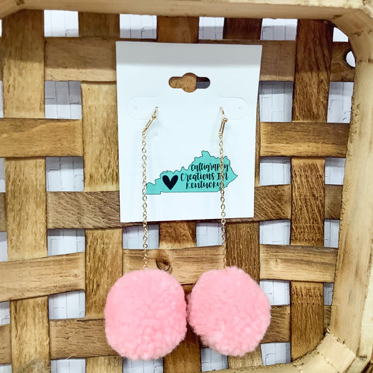 Khaleesi Earrings-Pink - FINAL SALE