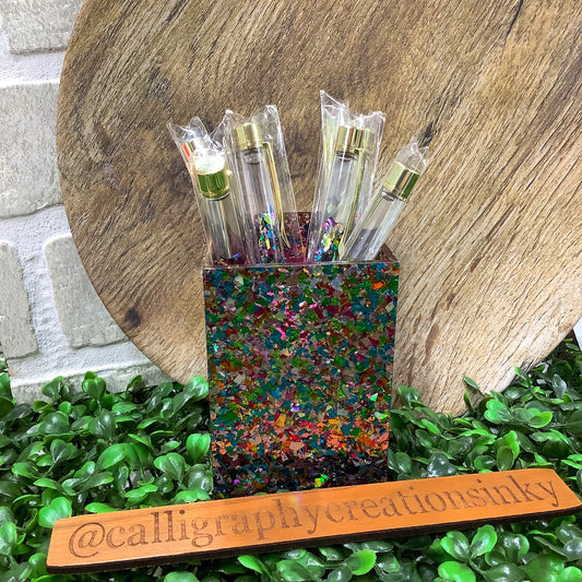 Confetti Acrylic Pen Cup