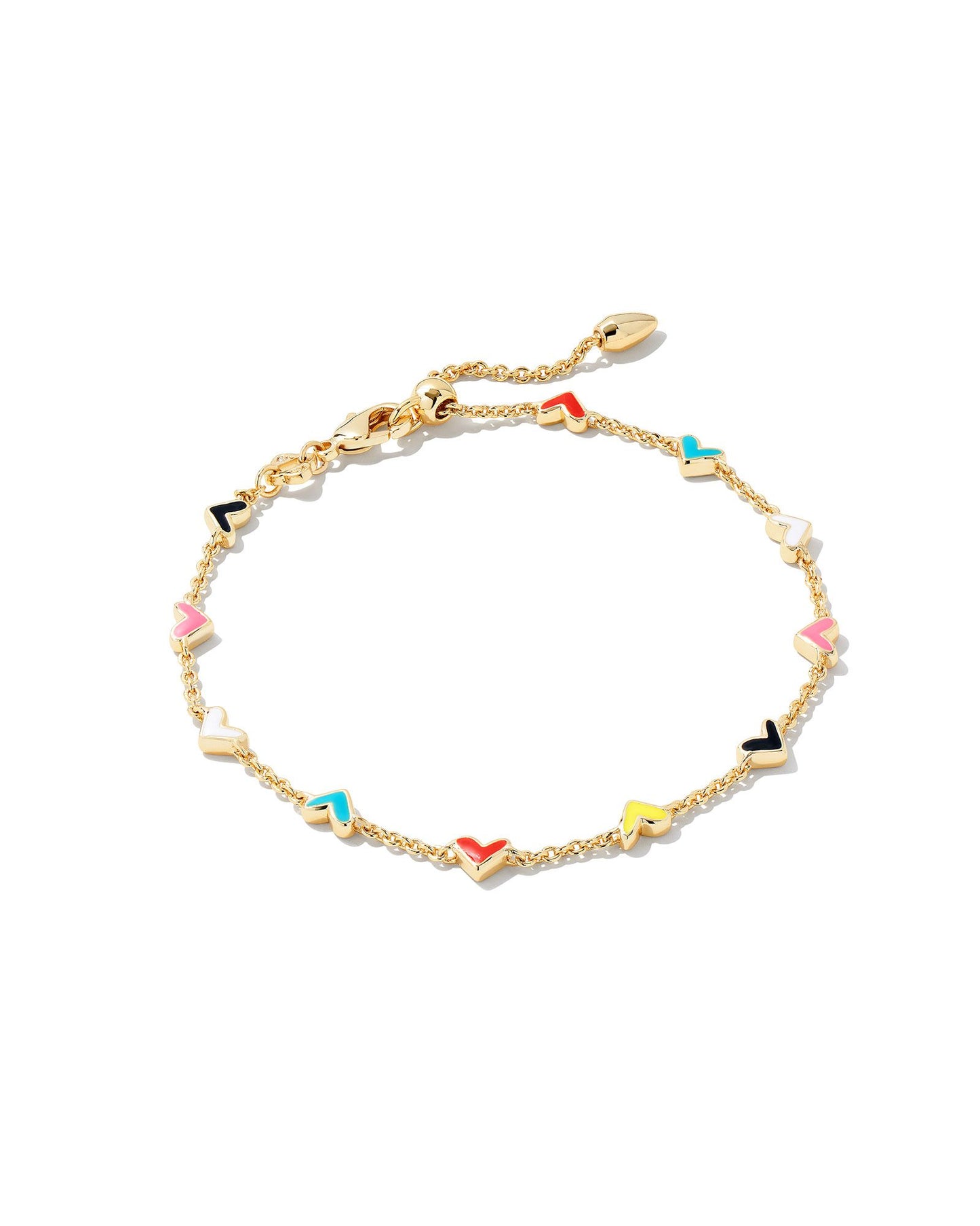 Kendra Scott Haven Heart Delicate Chain Bracelet - Gold Multi Mix