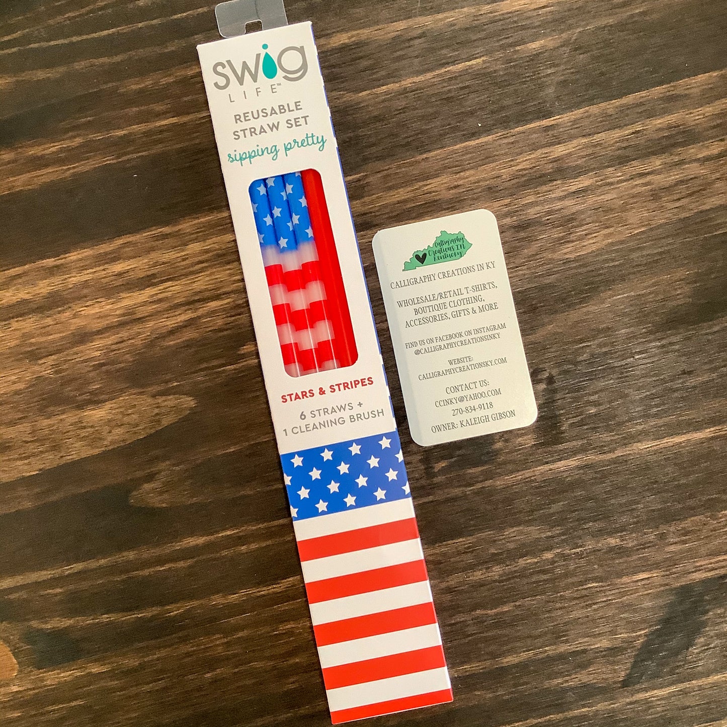 Swig Straw Set-Stars & Stripes