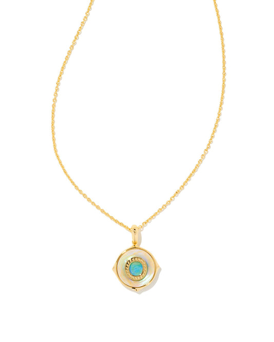 Kendra Scott Letter O Disc Pendant Necklace