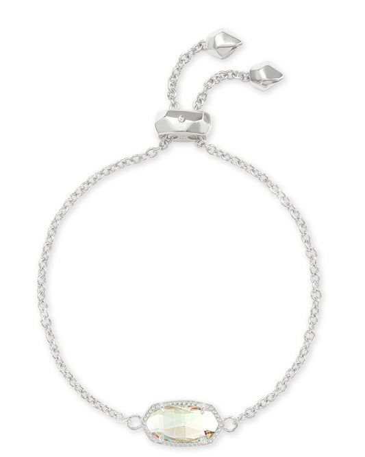 Kendra Scott Elaina Delicate Chain Bracelet - Rhodium Dichroic Glass