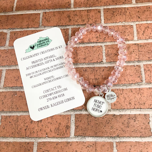 Never Lose Hope NLH Beaded Bracelet