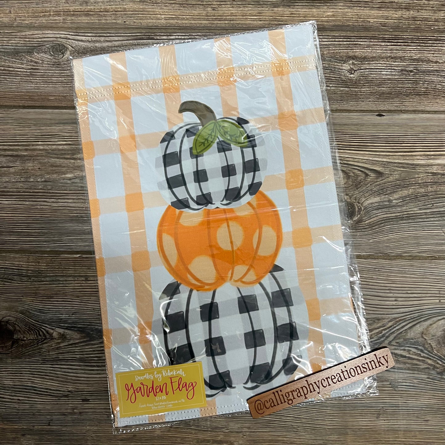 Multi Pumpkin Stack Garden Flag