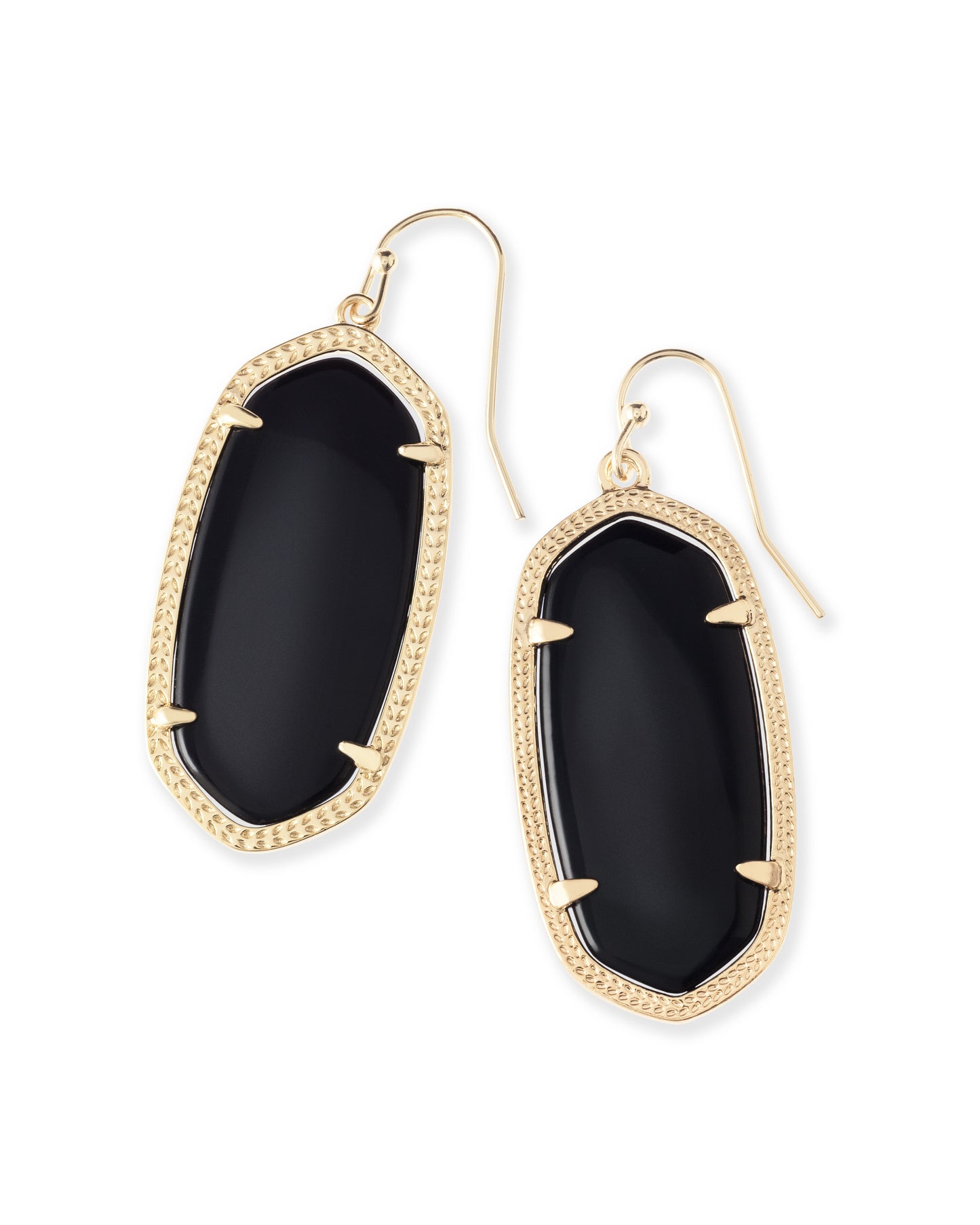 Kendra Scott Elle Drop Earrings - Gold Black