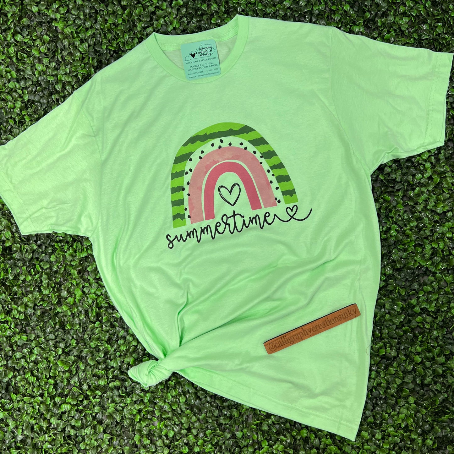 SMALL • Summertime Watermelon Rainbow Tee - FINAL SALE