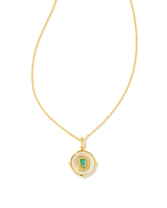 Kendra Scott Letter D Disc Pendant Necklace