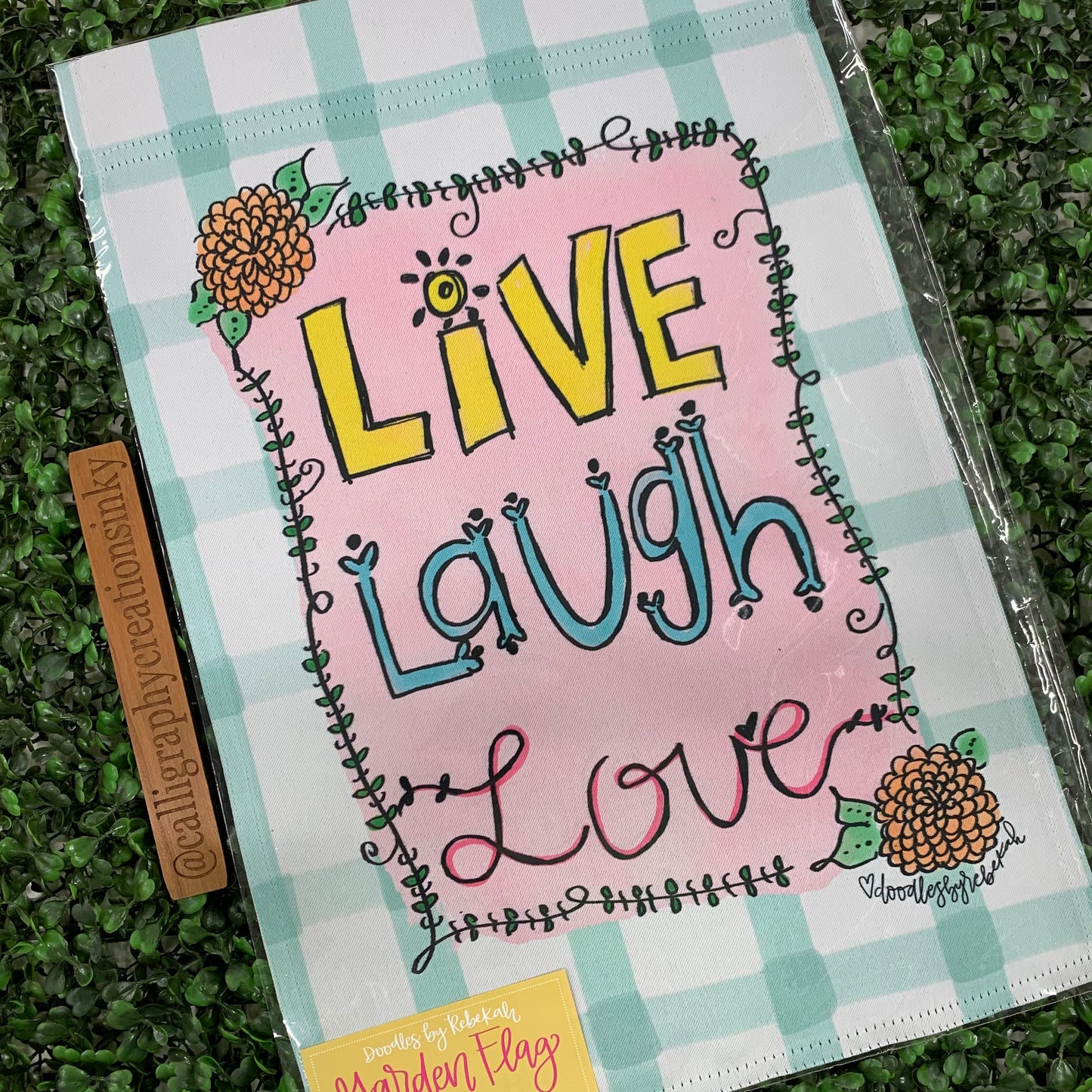 Live Laugh Love Garden Flag - FINAL SALE