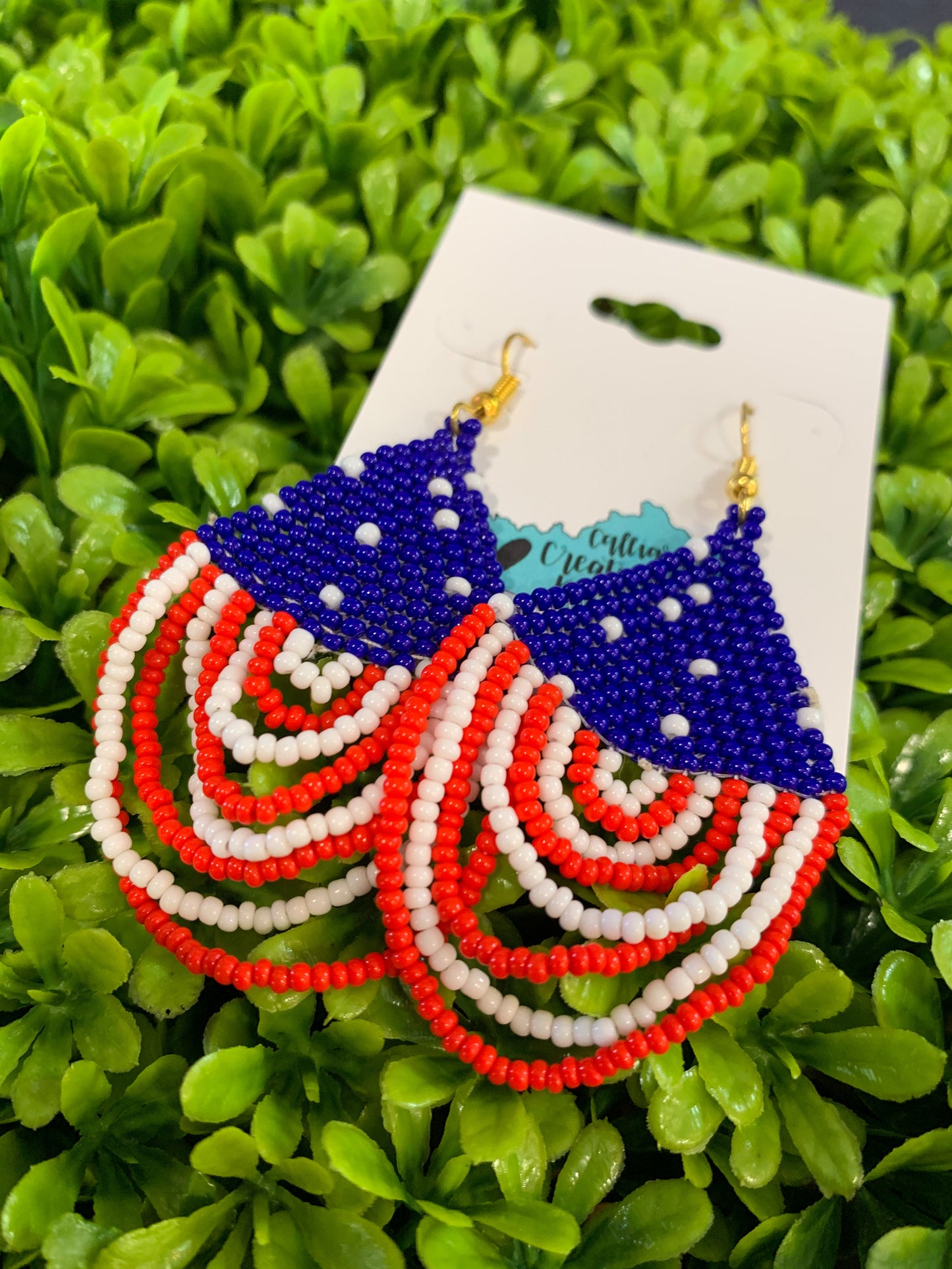 Beaded USA Dangles