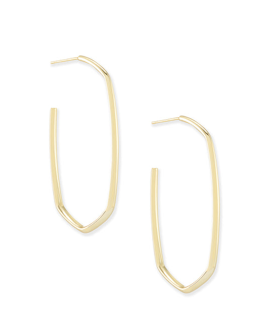 Kendra Scott Danielle Hoop Earrings - Gold Metal