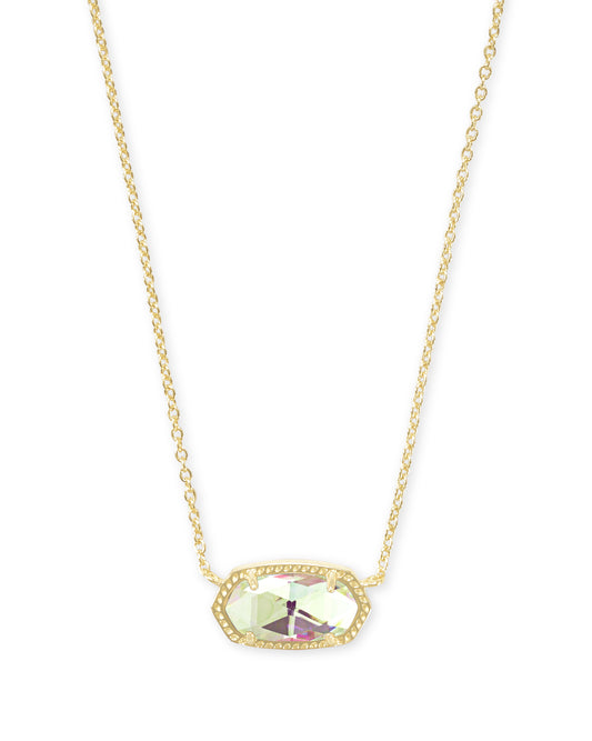 Kendra Scott Elisa Pendant Necklace - Gold Dichroic Glass