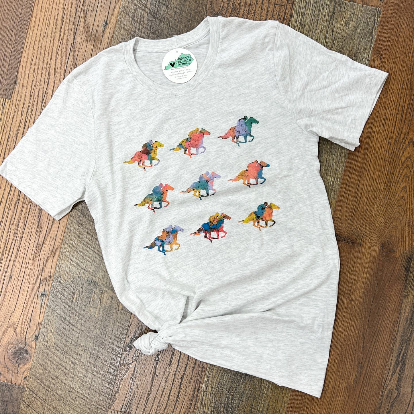 Multicolor Horses Tee