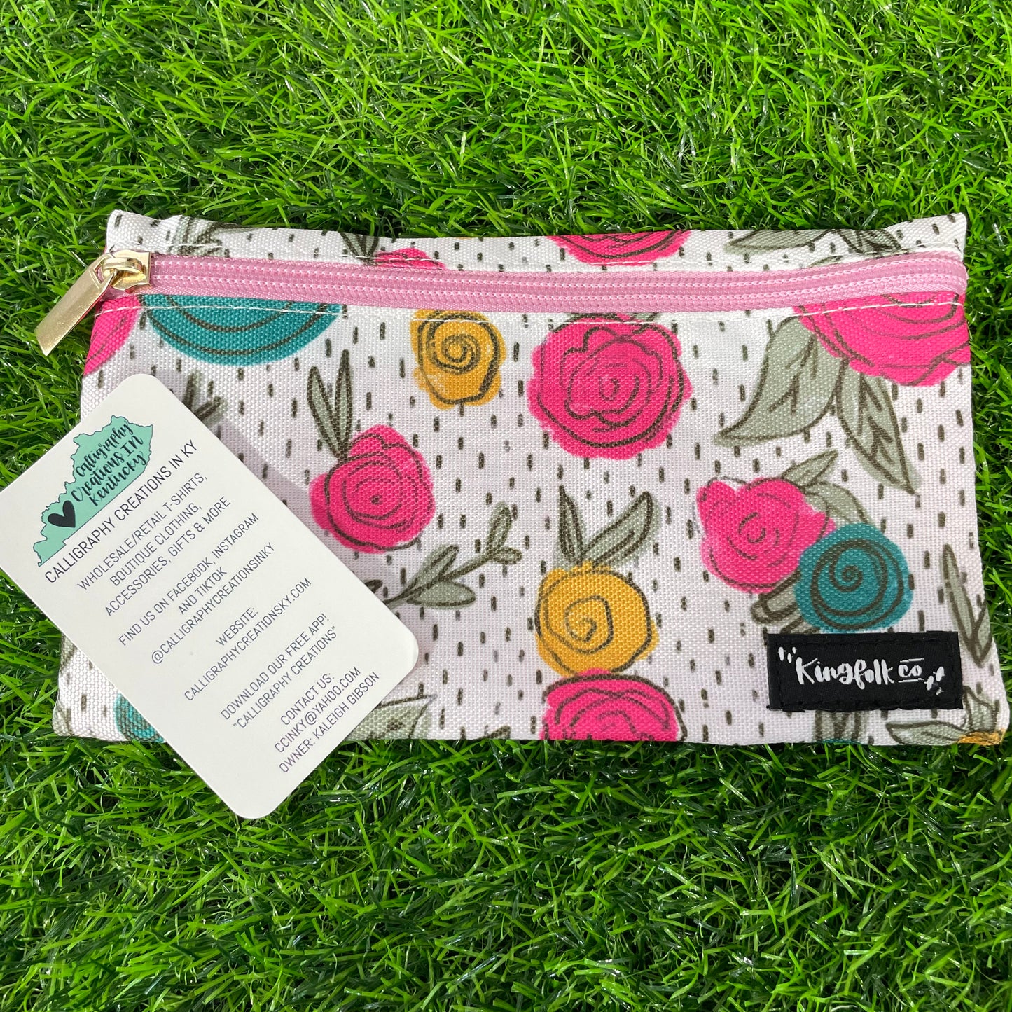 Church Floral Pencil Pouch