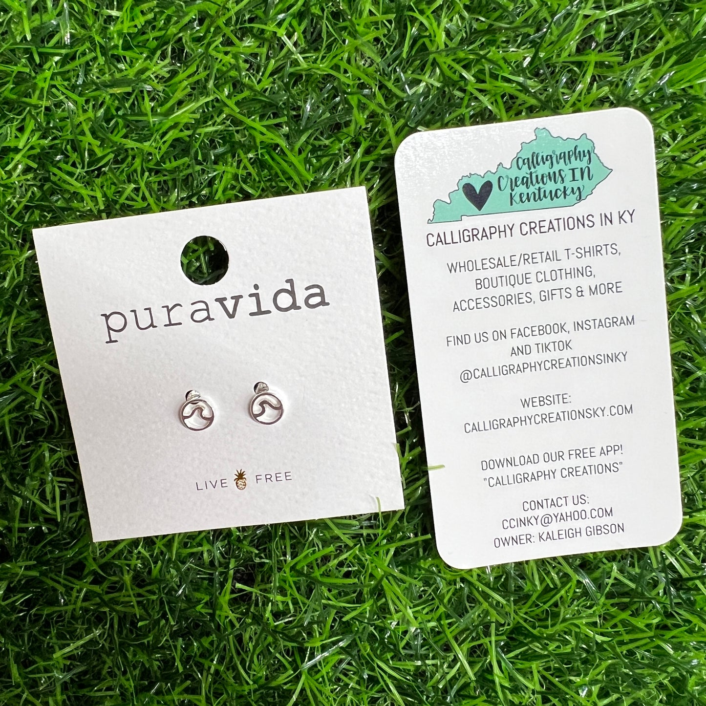 Circle Wave Stud Earrings | Pura Vida