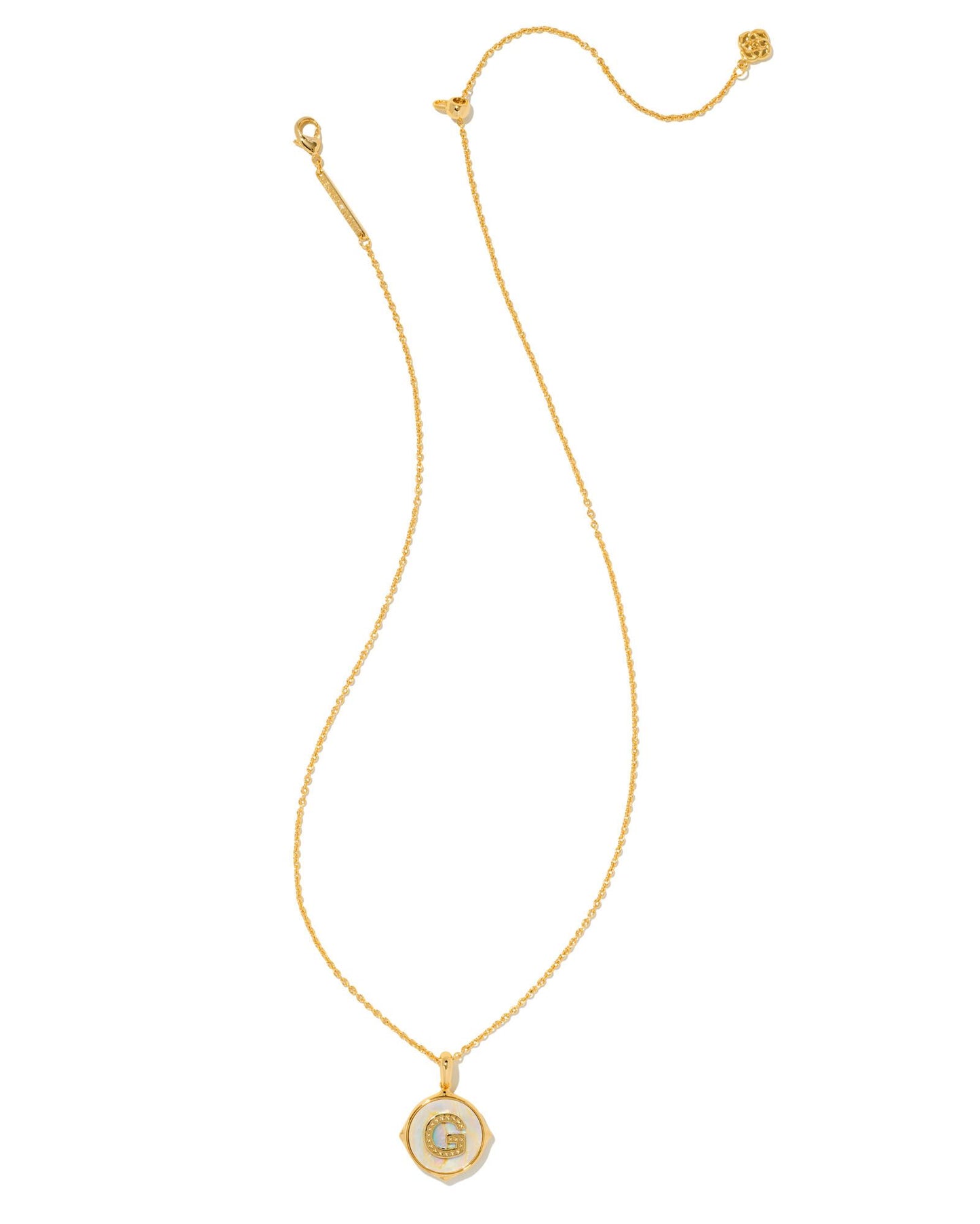 Kendra Scott Letter G Disc Pendant Necklace