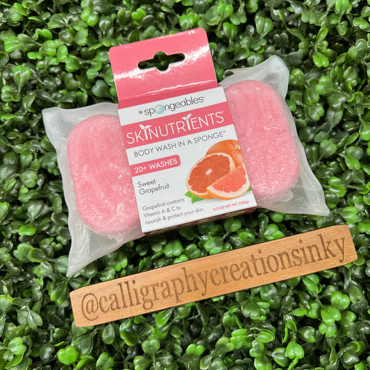 Spongeables Body Wash In A Sponge-Sweet Grapefruit