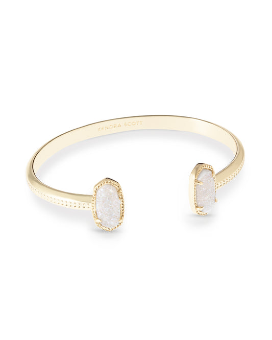 Kendra Scott Elton Cuff Bracelet - Gold Iridescent Drusy