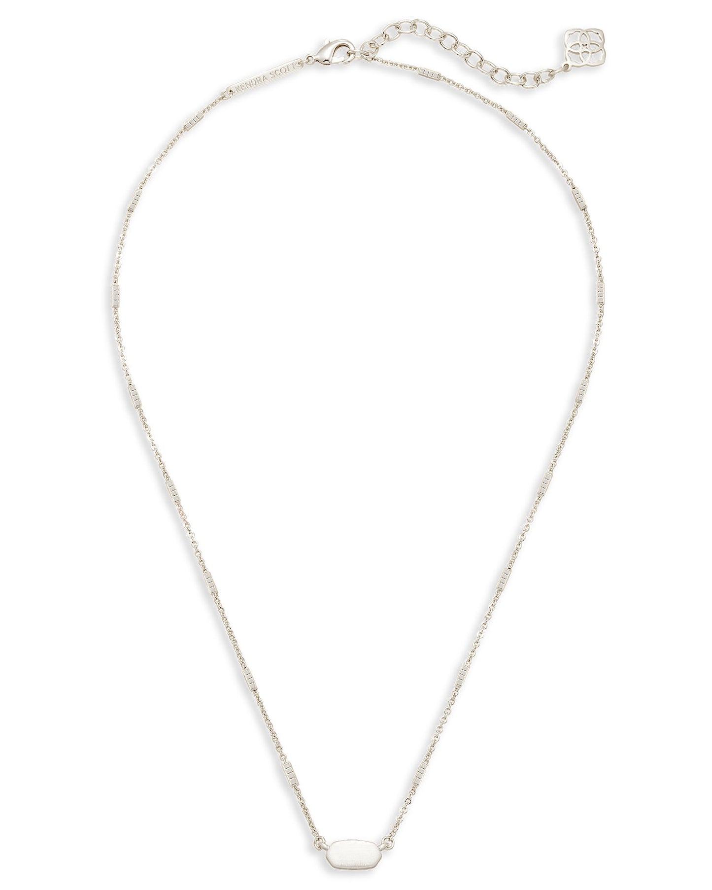 Kendra Scott Fern Necklace - Bright Silver Metal