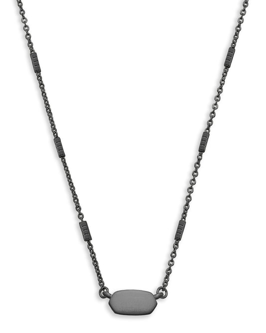 Kendra Scott Fern Necklace - Gunmetal Metal