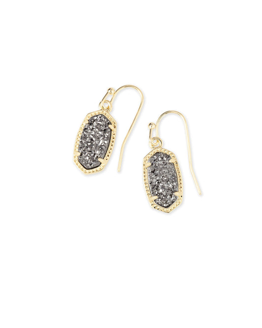 Kendra Scott Lee Drop Earrings - Gold Platinum Drusy