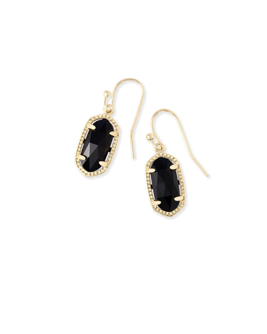 Kendra Scott Lee Drop Earrings - Gold Black